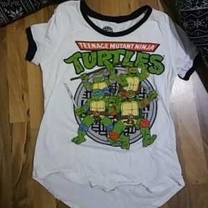 Tmnt white shirt and Tmnt yellow tank top